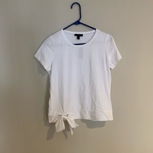 J.crew white tie t-shirt